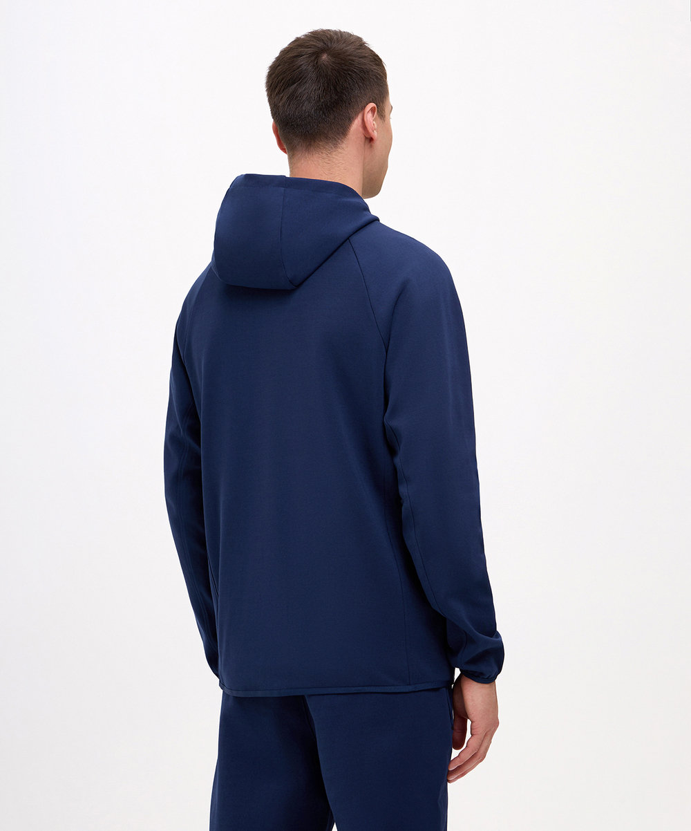 Худи на молнии ESSENTIAL Athlete Hooded FZ Jacket, темно-синий
