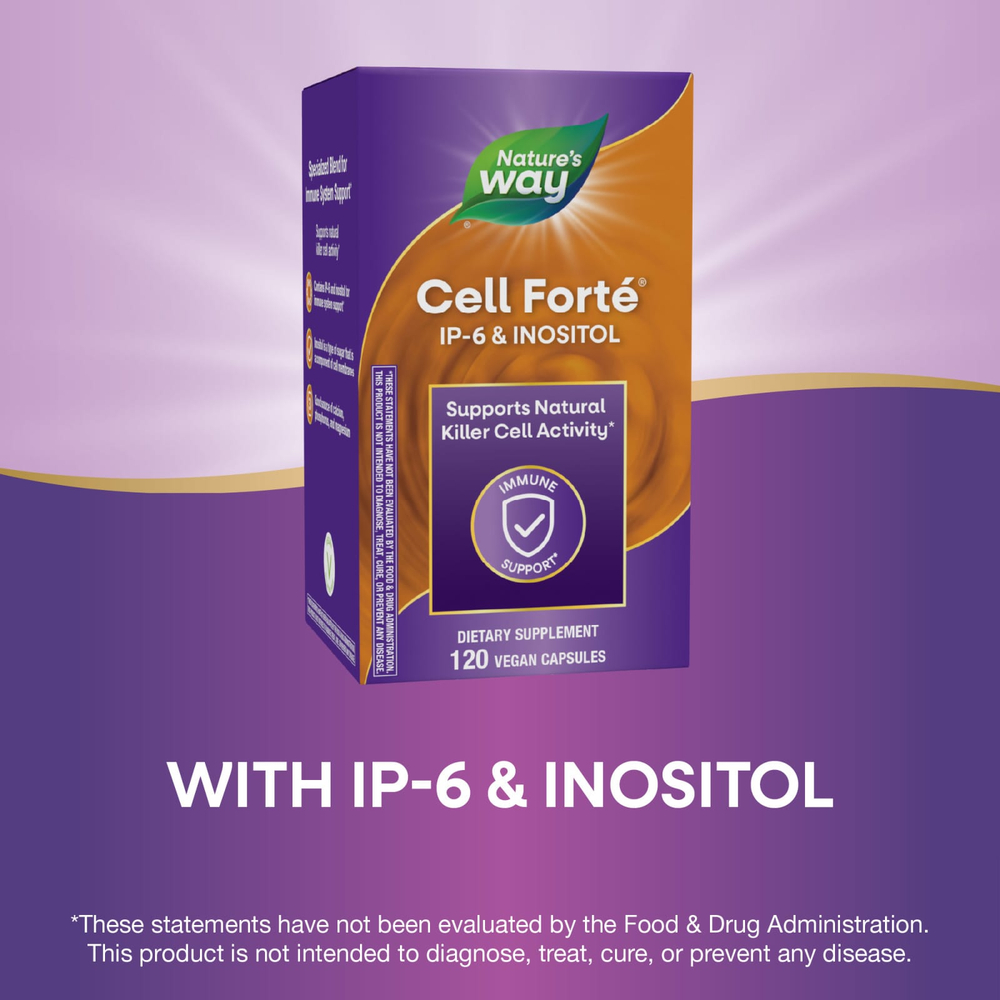 Nature's Way, Cell Forté, IP-6 и инозитол, 120 растительных капсул