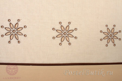 Элитная наволочка перкалевая Звездопад бежевая от Bovi