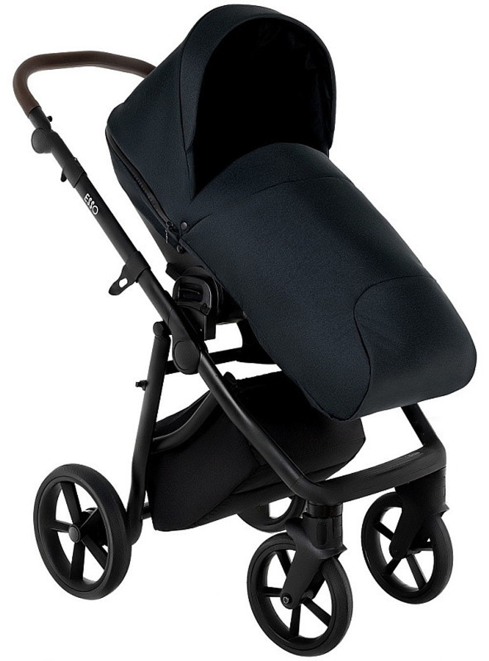 Детская коляска Roan Esso 3 в 1 с автокреслом Pituso Baesa Pro Black ESS111/1 Caviar/Black