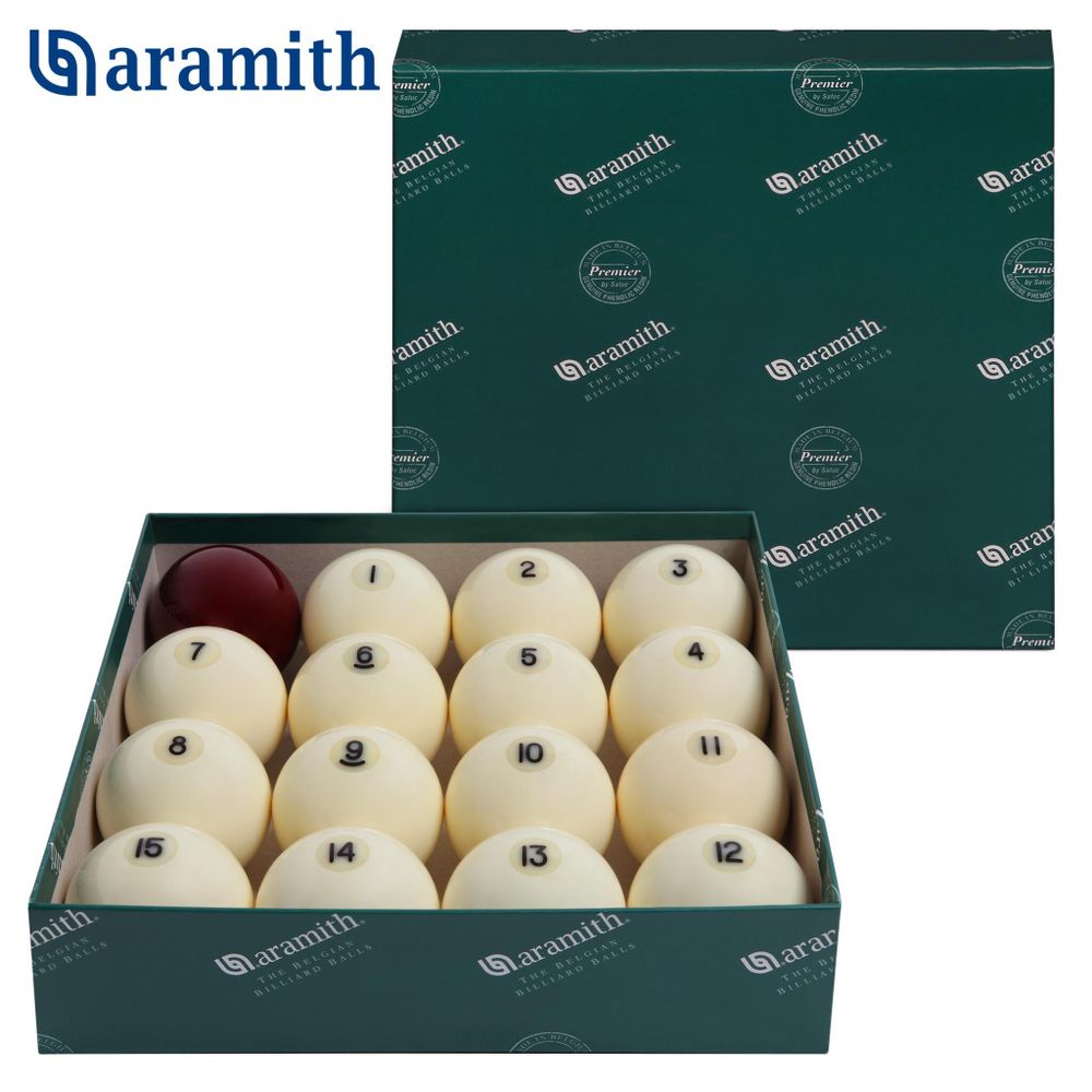 Шары Aramith Premier Pyramid ø68мм красный биток
