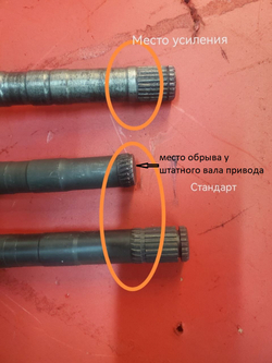 Привод правый усиленный (24 шлица) Лада 4х4/ Нива Шевроле/Тревел (1,7 л) в сборе с крышкой подшипника