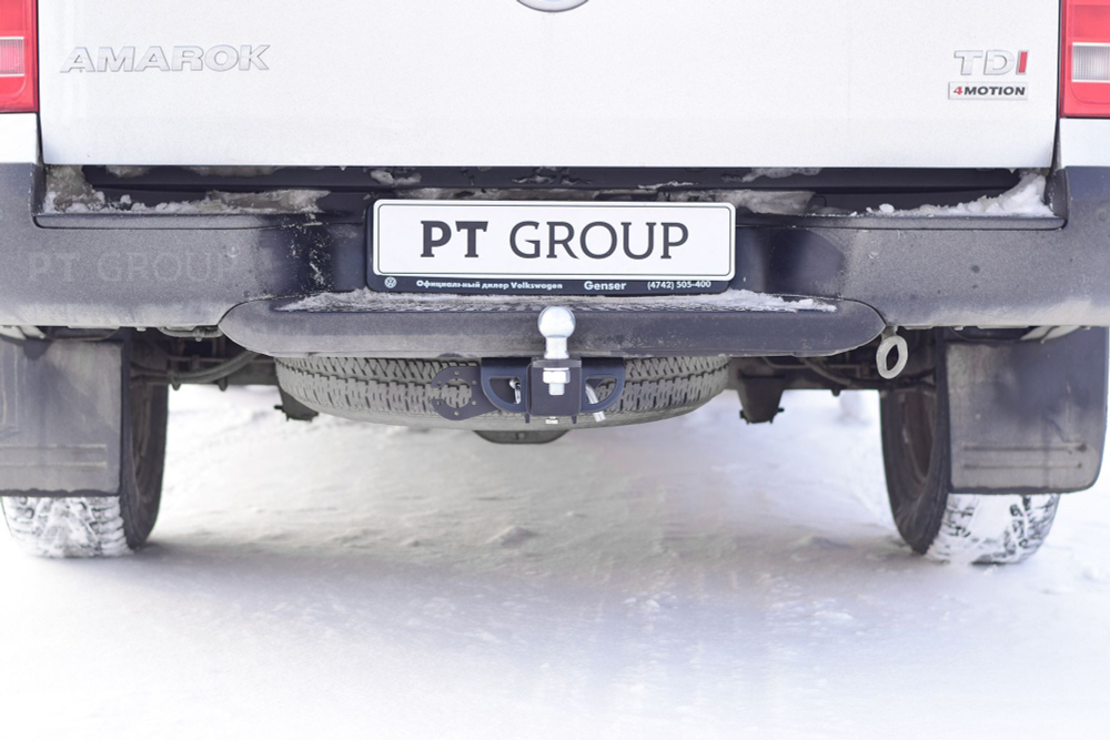 Фаркоп PT GROUP /съемный квадрат/ для Volkswagen Amarok 2010-(паспорт и сертификат в комплекте)(без электрики) арт.VAM-10-991122.00