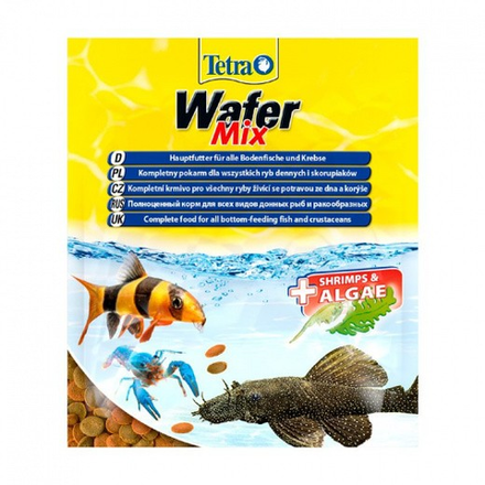 Tetra Wafer Mix корм-чипсы для всех донных рыб 15г (sachet)