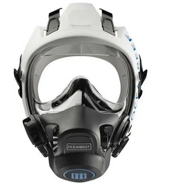 Полнолицевая маска Oceanreef Neptune III со 2-ой ступенью белый