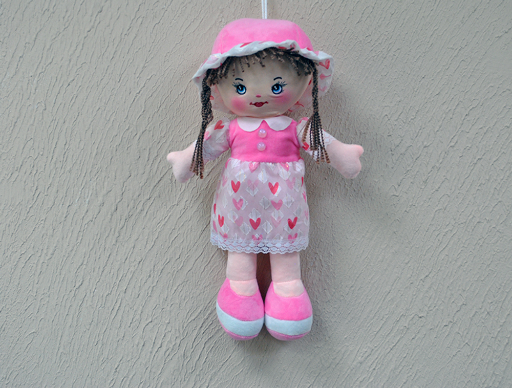 Кукла в платье с перламутровыми пуговицами № 2 16x43x13см. (Hand)