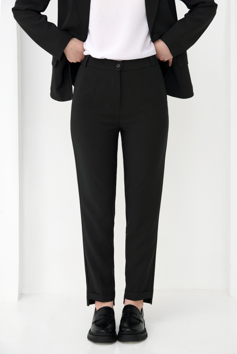 Брюки зауженные 2757АПА, черный #70Ч022757АПА