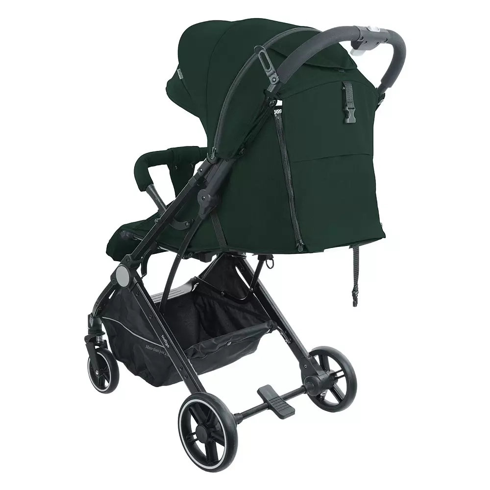 Коляска прогул. TRIP (2кол.(14см)2кол.(19см), съемн.бамп.) (Indigo) (зеленый)