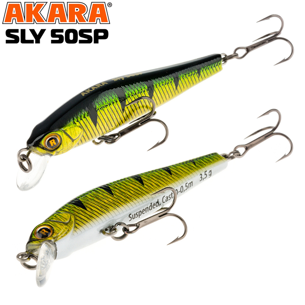 Воблер Akara Sly 50SP 3,5 гр. (1/8 oz 2,0 in) A18