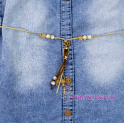 сарафан поясок-цветочек джинс 3337