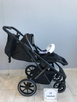 Коляска детская Peppy Tecla 2 в 1 Shadow Black Chrome Edition (Черный)