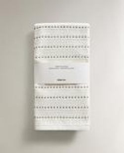 ZARA HOME МАХРОВОЕ КУХОННОЕ ПОЛОТЕНЦЕ, БЕЛЫЙ