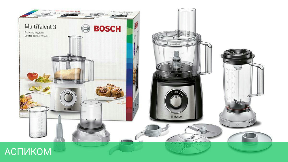 Кухонный комбайн Bosch MCM3501M Stainless Steel/Black