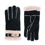 Перчатки UGG Fashion Belt Glove Black Pink