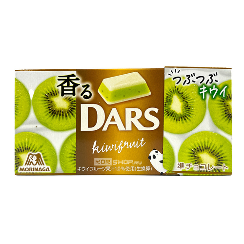 Шоколад DARS белый "Ароматный киви" 12 шт, Morinaga 46 гр
