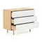 Комод Anielle из массива ясеня с тремя ящиками 98,9 x 78 см