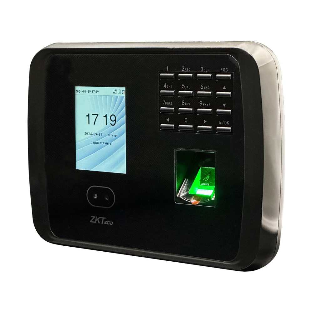 ZKTeco MB460 Plus [EM] [Wi-Fi] ADMS, терминал учета рабочего времени с распознаванием лиц и отпечатков пальцев