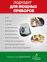 Розетка двойная накладная, пружины, 16А, Беларусь, 3500 Вт, наружная, белая, открытой установки W