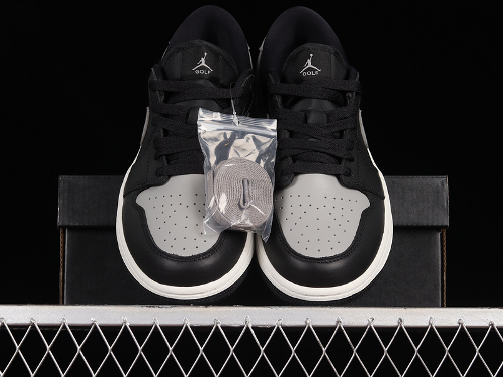 Nike air jordan 1 low shadow deals white atmosphere grey black