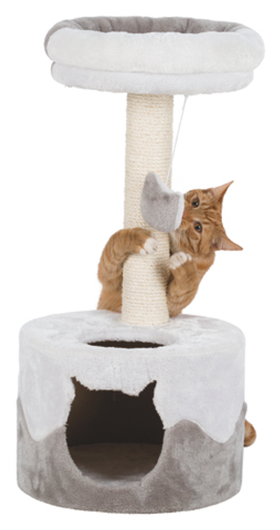 Домик-когтеточка для кошек Trixie Nuria, размер 71см., белый / серый