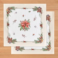 НАБОР САЛФЕТОК ИЗ 2-Х ШТ "CELEBRATION",40Х40СМ, 100% ХЛОПОК,БЕЖЕВЫЙ,ТВИЛ, ГОРОХ