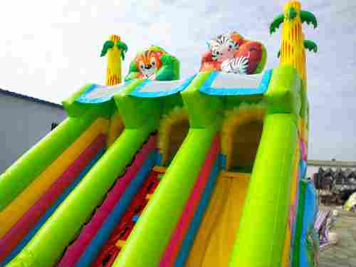 Коммерческий надувной батут «Звериная команда», 8*4*5 м