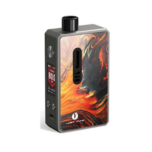 Купить Набор Lost Vape Gemini Hybrid 80W Pod-Mod Kit Gunmetal Crater