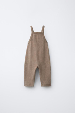 ZARA КОМБИНЕЗОН ИЗ МЯГКОЙ ТКАНИ, РЫЖЕВАТО-КОРИЧНЕВЫЙ