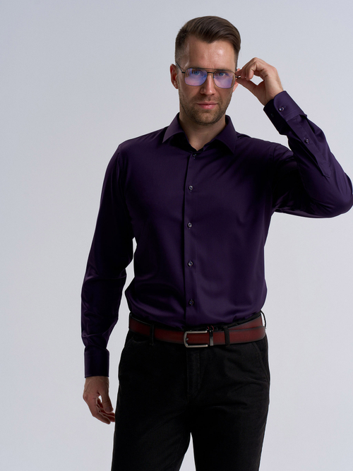 Сорочка мужская VESTER длинный рукав, бамбук/ пэ 59818 13