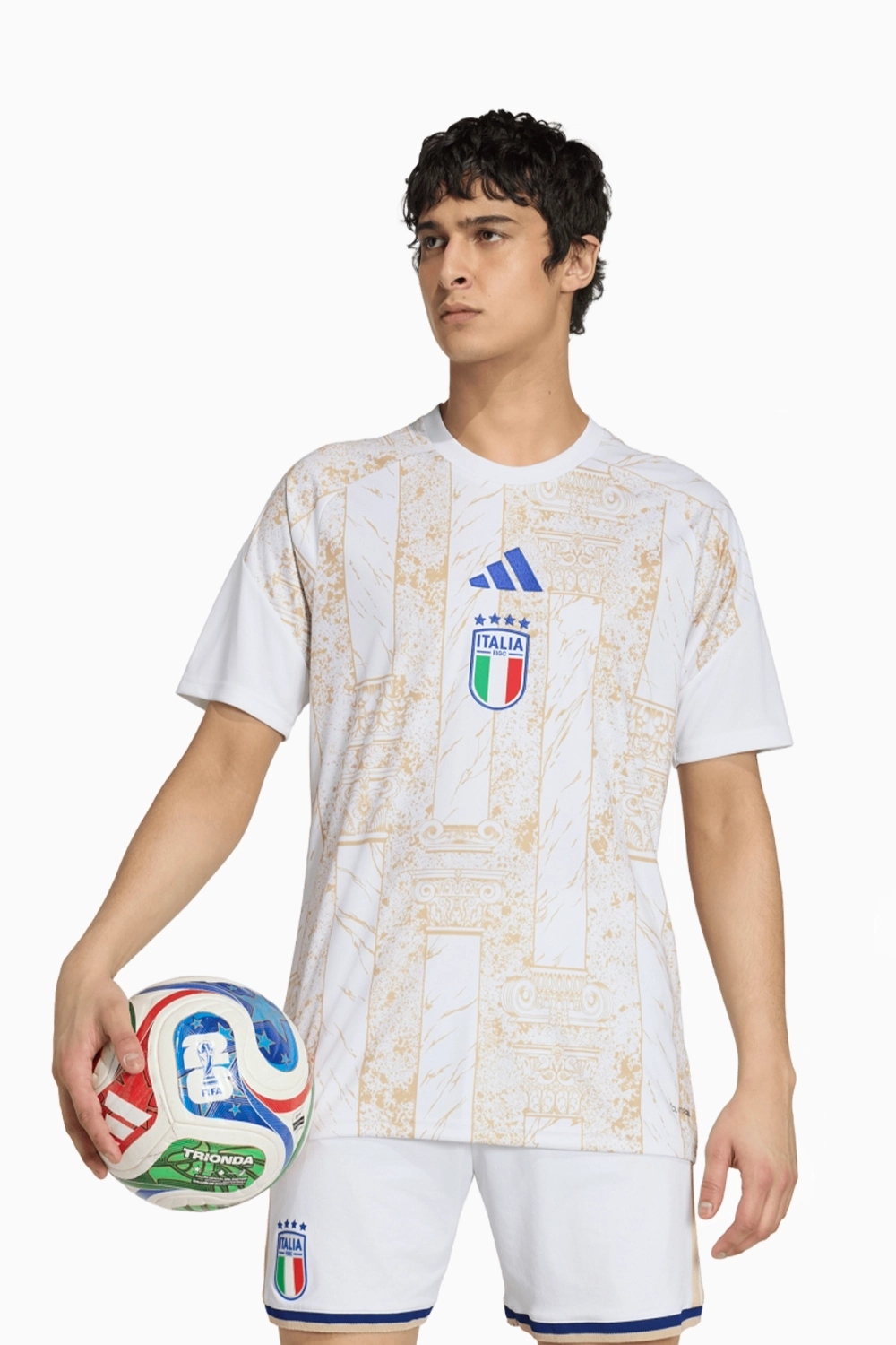 Футболка adidas Италия 2026 Pre-Match - белый