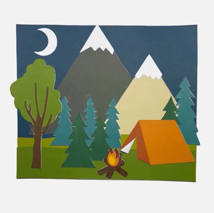 Аппликация - поделка «В горах»