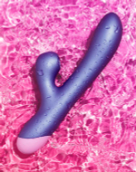 Фиолетовый вибратор-кролик 22см с бесконтактной клиторальной стимуляцией Romp Pulse Purple RPPU1SG4