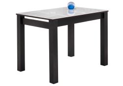 Стеклянный стол Раймунд 100х70х77 венге / белый