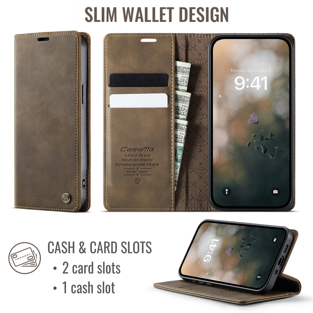 Чехол-книжка CaseMe RFiD iPhone 12/12 Pro
