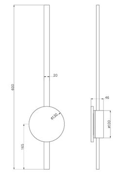 Бра 10W 4000K 4447-1W белый/зеленый Sten Favourite