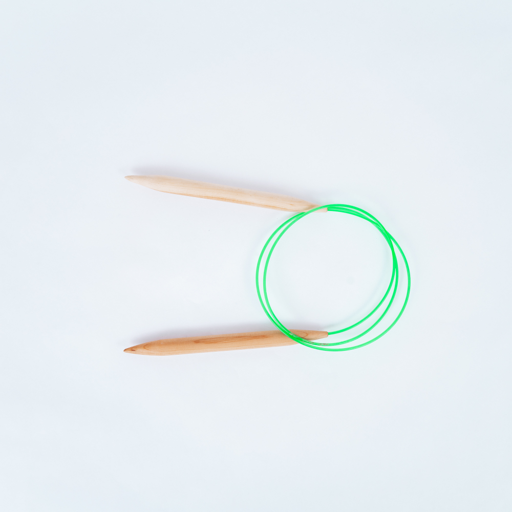 Деревянные круговые спицы для вязания из дерева вишня 12 мм. N24