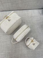 HEY GLOW косметичка твидовая в чёрно-белых тонах (мини)