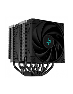 DEEPCOOL AK620 ZERO DARK LGA20XX/1700/1200/115X/AM5/AM4 (8шт/кор, TDP 260W, PWM, DUAL Fan 120mm, 6 тепл. трубок, черный) RET