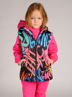 Жилет демисезонный мембрана для девочки 2-8 лет Милашка Сьюзи