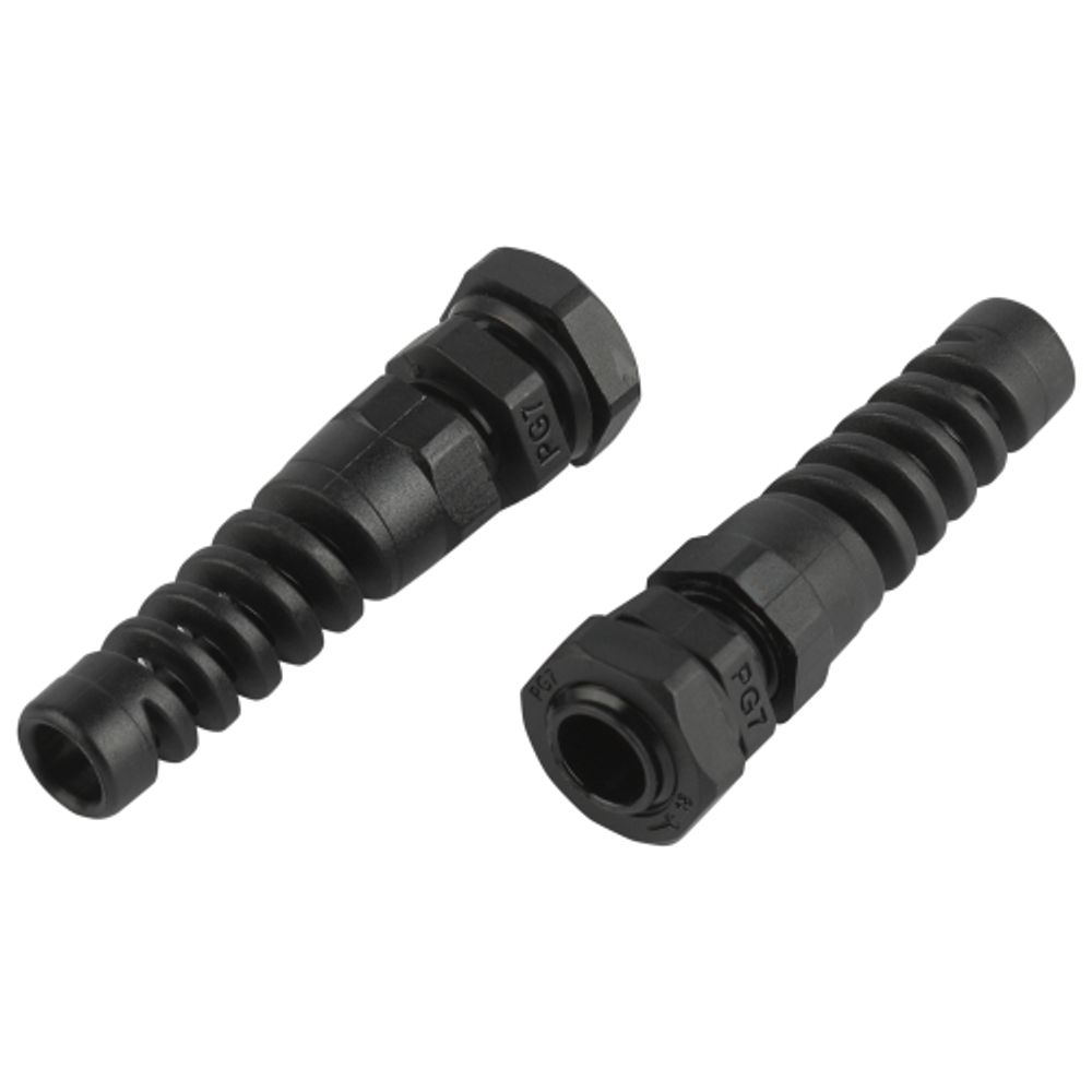 Кабельный ввод сальник ЭРА NO-224-249 с гибким отводом PGR 7 (d отв.12.5 мм / d провод.3-6.5 мм) IP54 (упаковка 10 штук)