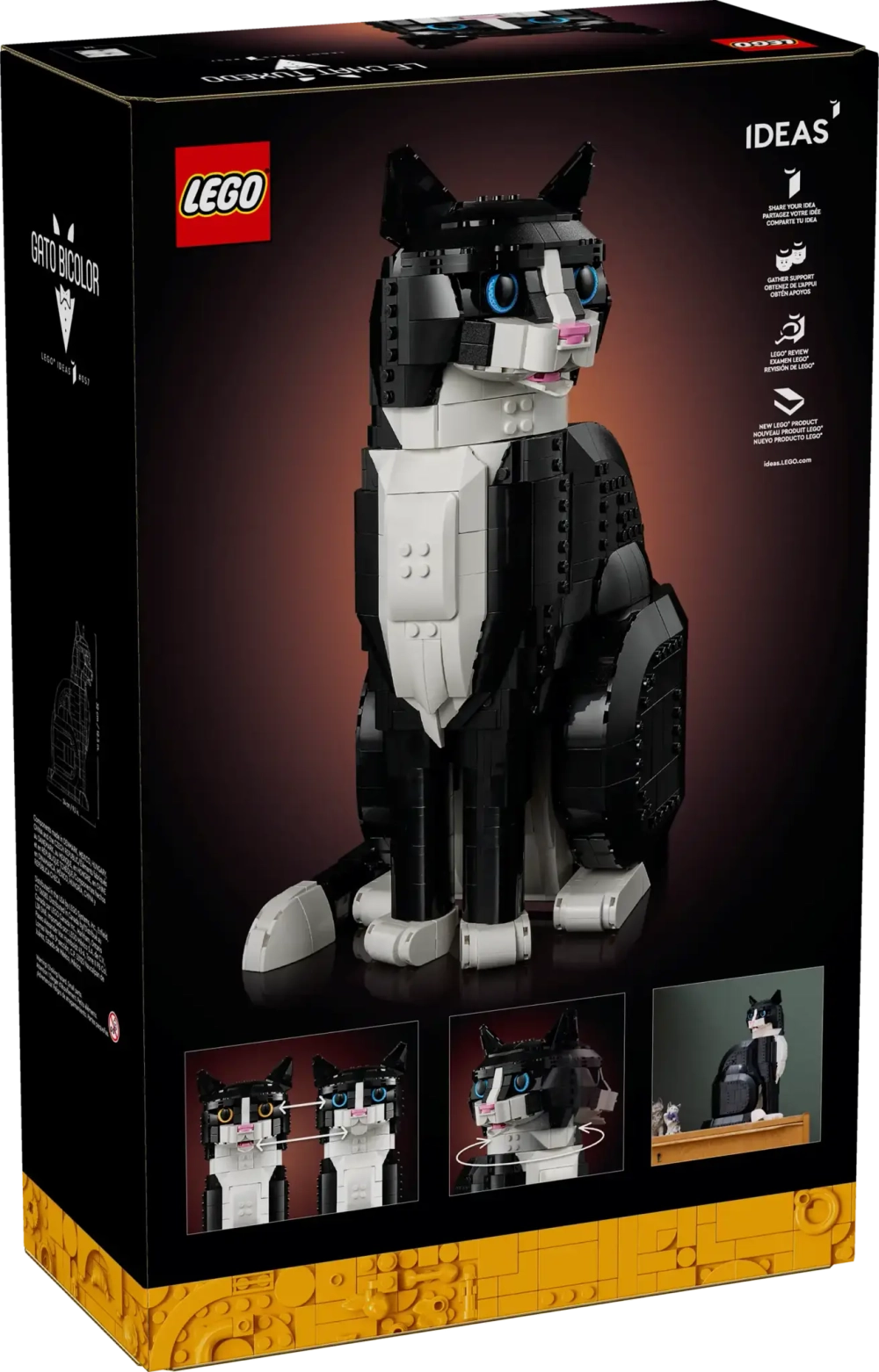 Конструктор LEGO Ideas 21349 Чёрно-белый кот