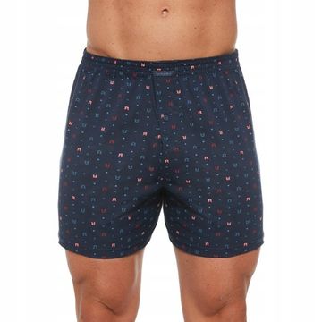 Трусы мужские семейные для больших мужчин Cornette Comfort лисы на тёмно-синем 008/269
