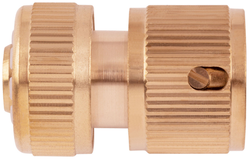 Соединитель быстросъемный для шлангов 1/2", латунь, FIT, 77440---