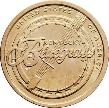 1 доллар 2022 D США «Американские инновации - Кентукки. Блюграсс»