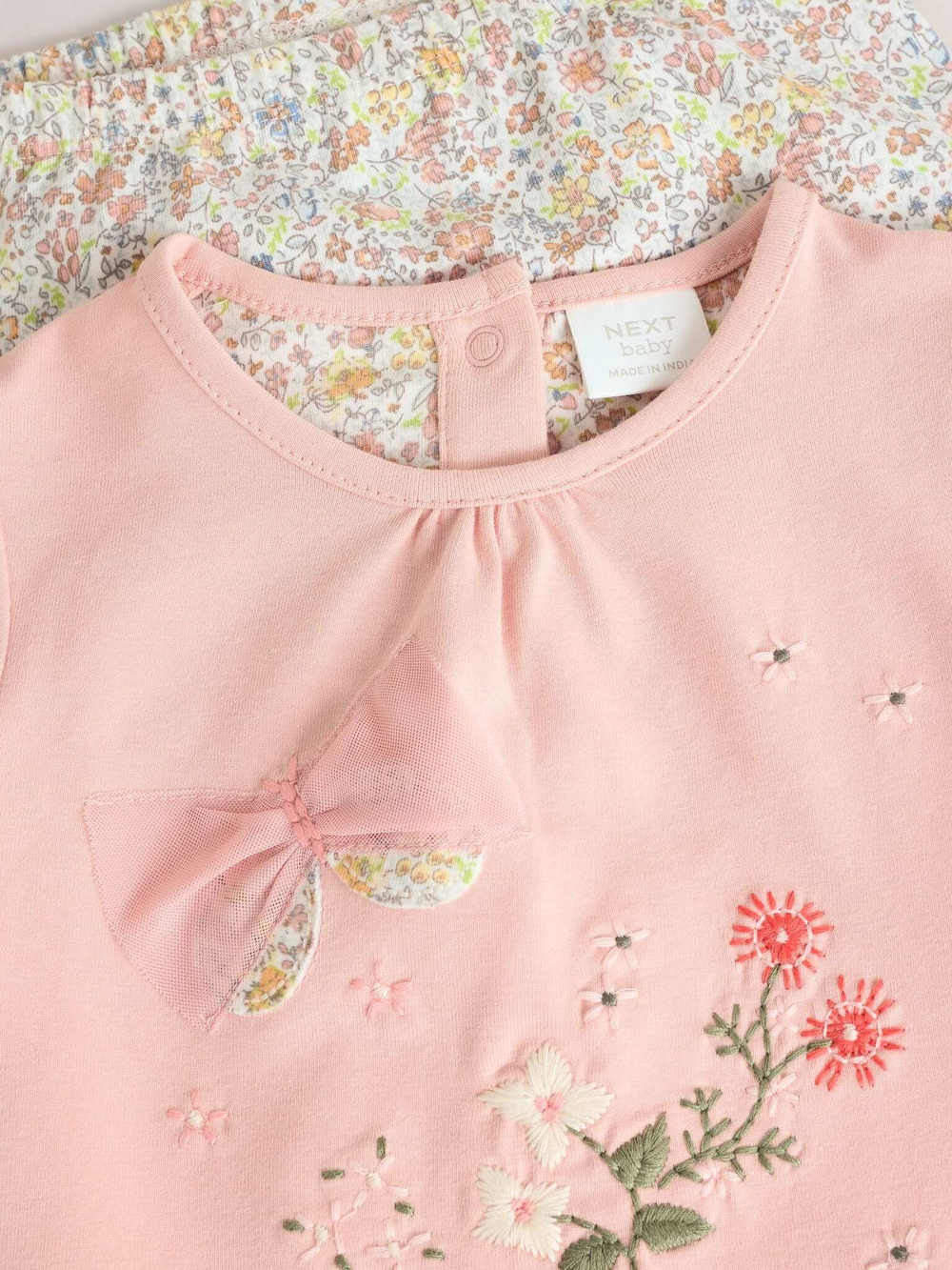 Платье и легинсы в комплекте для девочек Next E66-458, Розовый