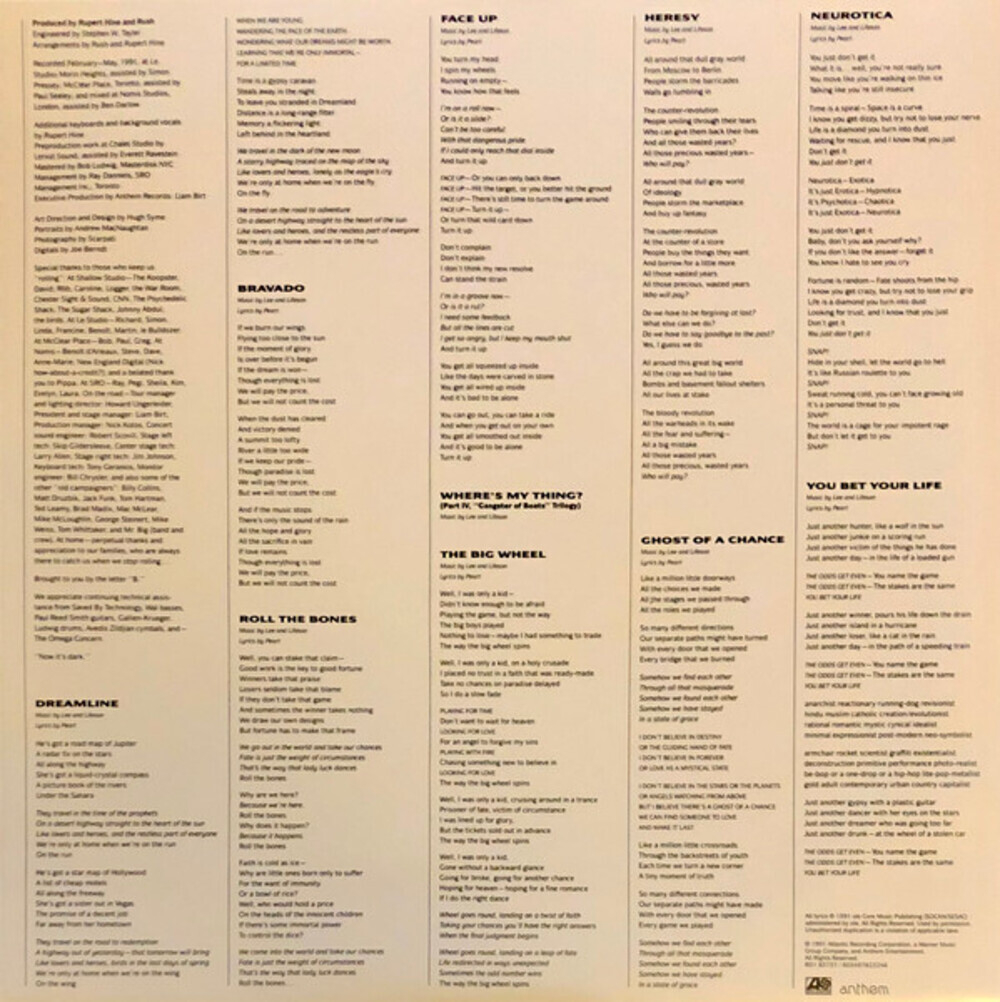 Rush / Roll The Bones (LP)
