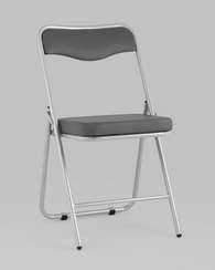 складной Джонни экокожа серый каркас металлик