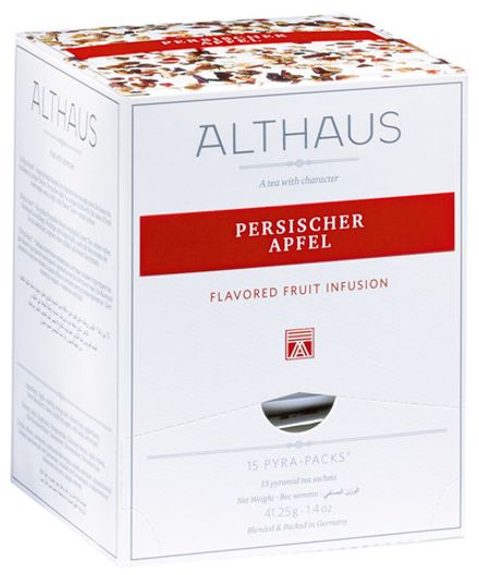 Чайный напиток фруктовый Althaus Persischer Apfel Pyra Pack в пирамидках, 15 шт