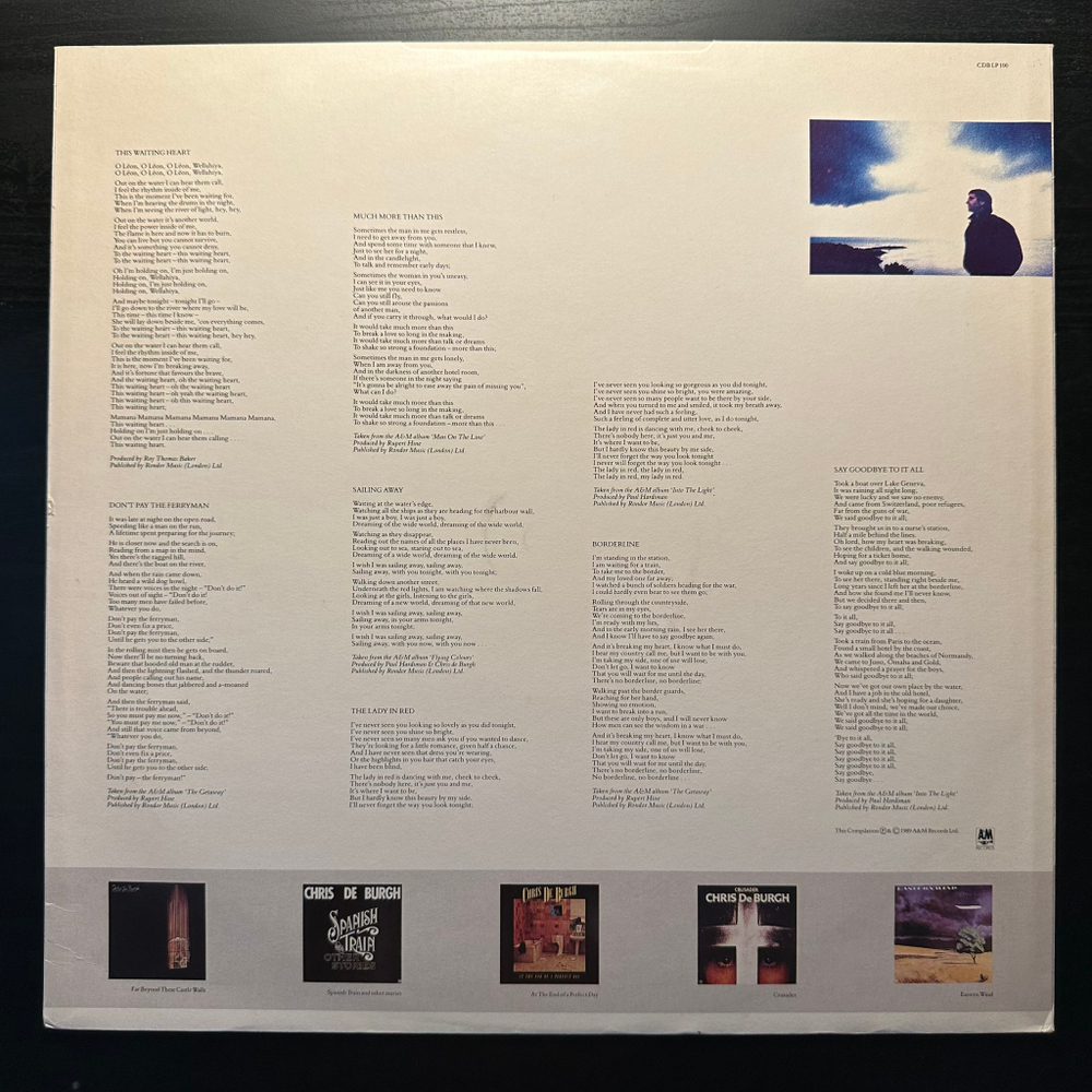 Chris de Burgh - Spark To A Flame (The Very Best Of Chris de Burgh) Англия 1989г.