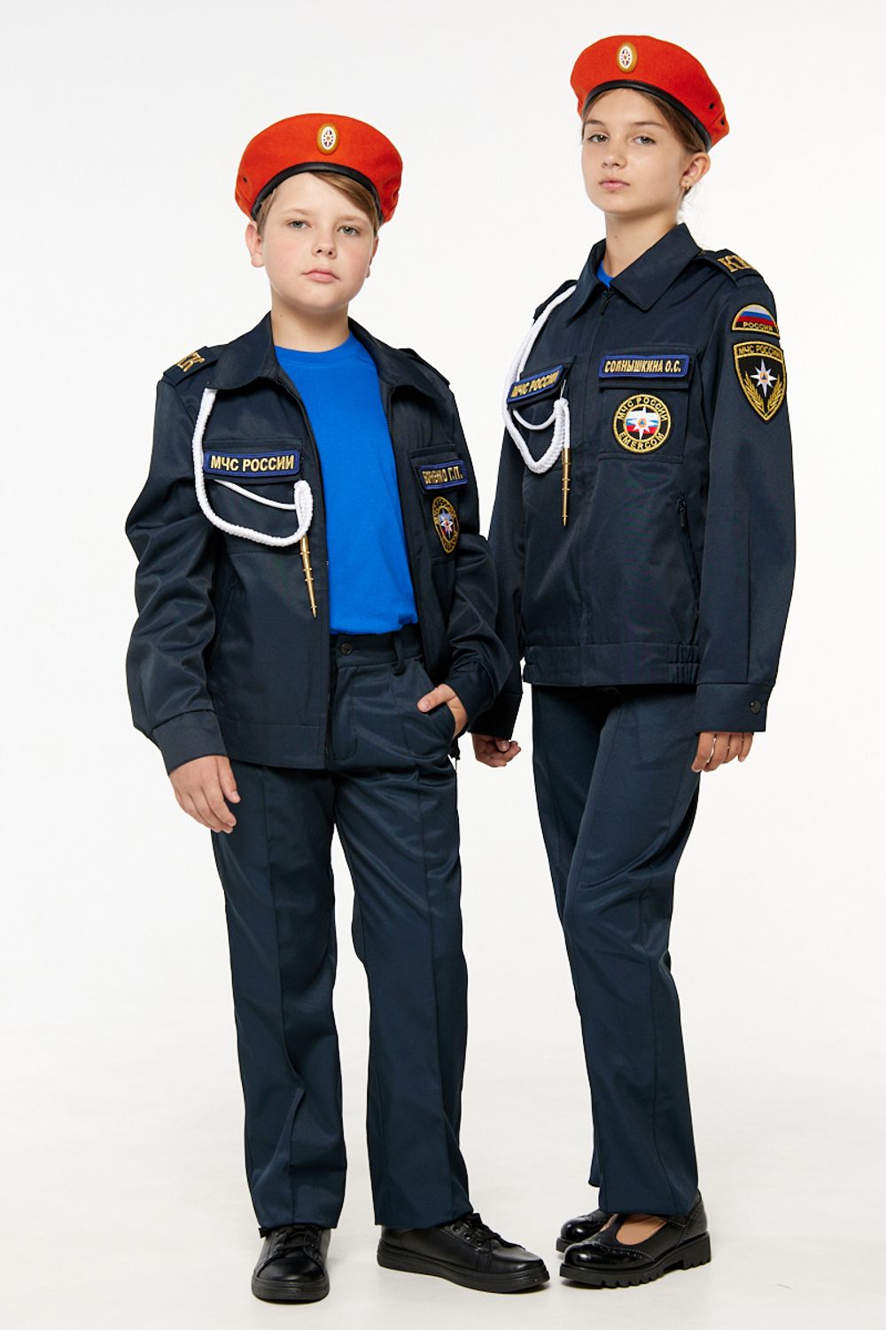 Костюм для кадетов МЧС (на спине вышивка "МЧС РОССИИ"), ткань Грета